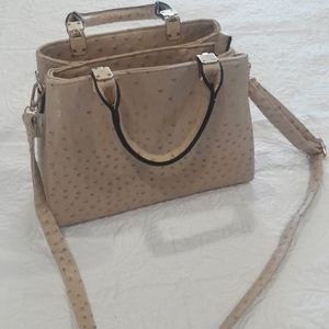 Ostrich imitation bag